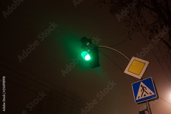 Obraz lamp on black background