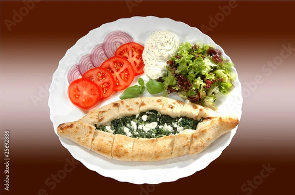 Fototapeta Börek mit Spinat