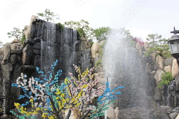 Obraz waterfall in forest