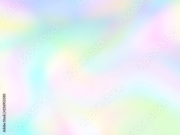 Fototapeta Abstract holographic iridescent composition. Background for banner, headline, presentation, corporate identity, flyer, poster, cover backdrop, wallpaper. Vector EPS10 not trace, include mesh gradient