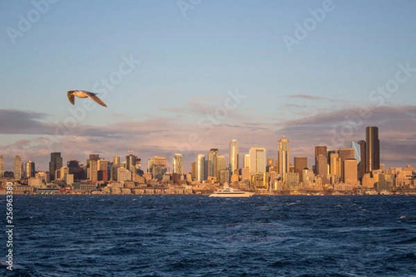 Obraz Seattle - Dusk 1, puget sound