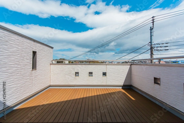 Obraz 新築一軒家のバルコニー