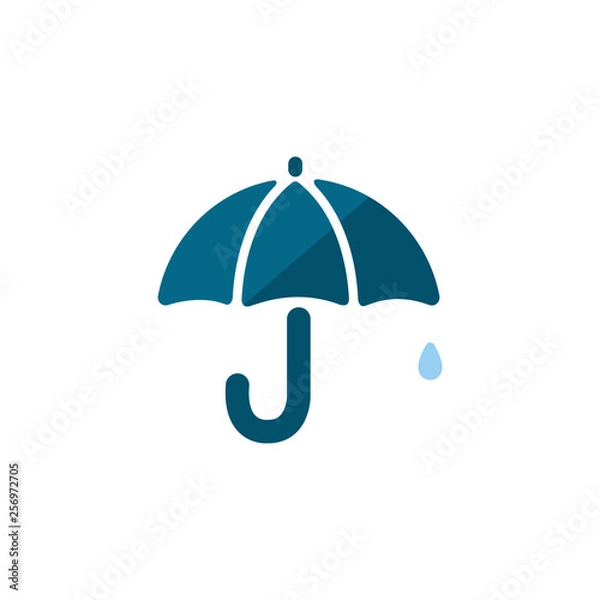 Fototapeta Weather icon / color version ( rain , rainy day ) 