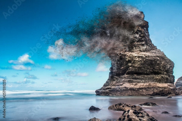 Fototapeta Exploding rocks