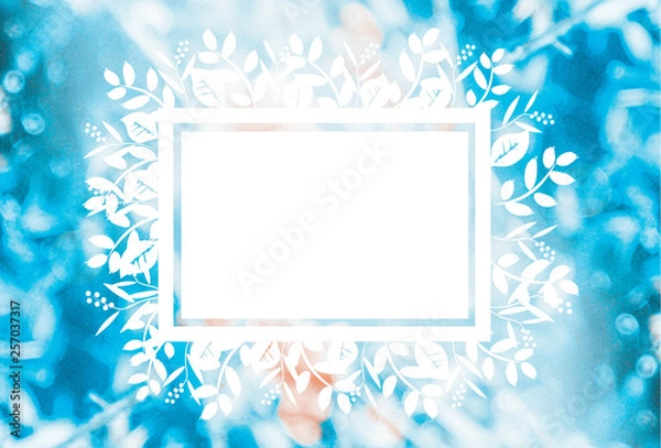 Obraz spring blue frame