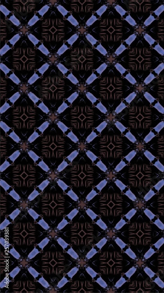 Fototapeta Ornate geometric pattern and abstract multicolored background