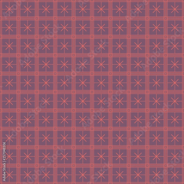 Fototapeta Vector seamless asian pattern with geometric elements