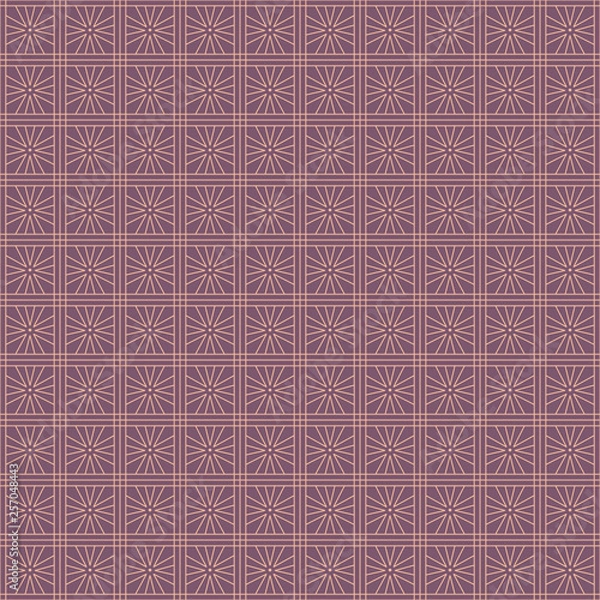 Fototapeta Vector seamless asian pattern with geometric elements