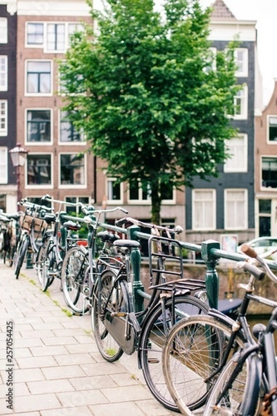 Obraz Bikes in Amsterdam