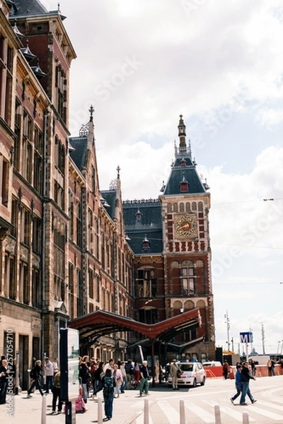 Obraz Amsterdam train station