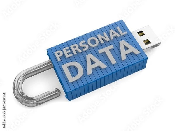 Obraz Concept for loss of personal data