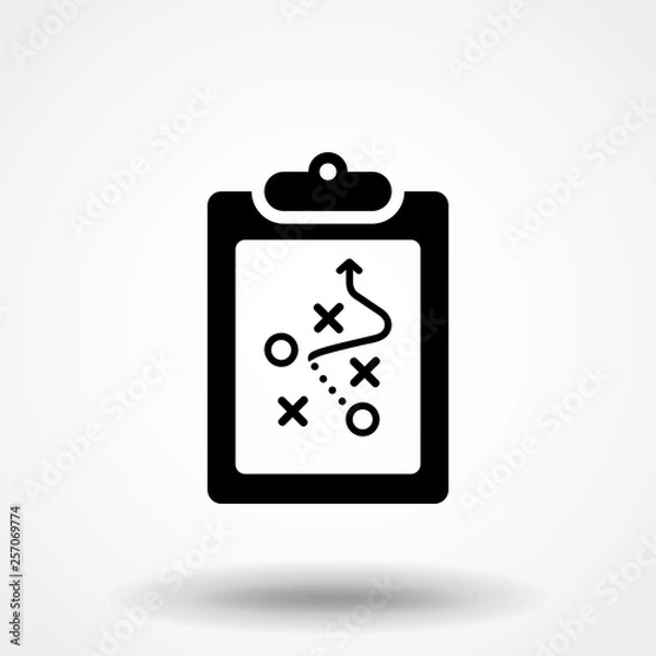 Fototapeta strategy icon illustration vector symbol