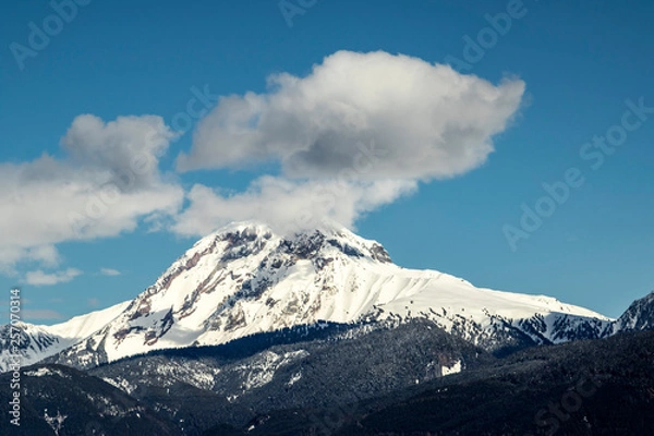 Fototapeta Mount Garibaldi view from sea to sky gondola in squamish british columbia - canada