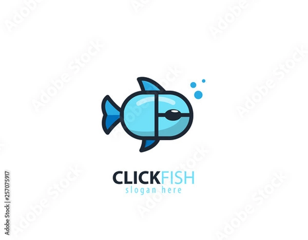 Obraz Click fish logo