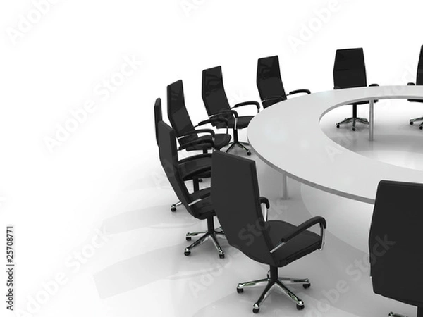 Obraz conference table and chairs