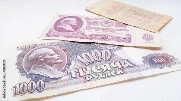 Fototapeta banknotes and coins