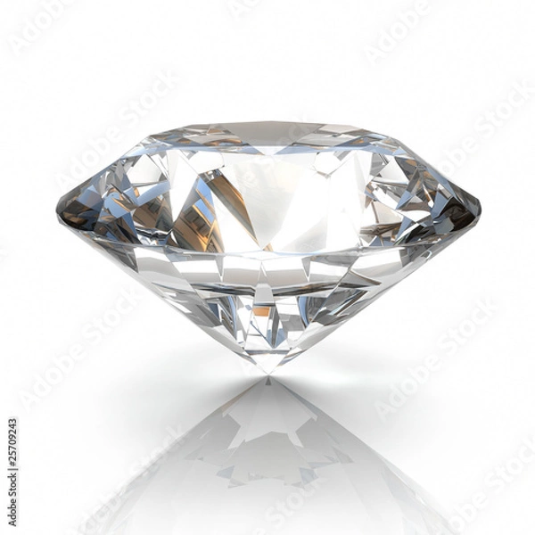 Obraz diamond isolated on white background
