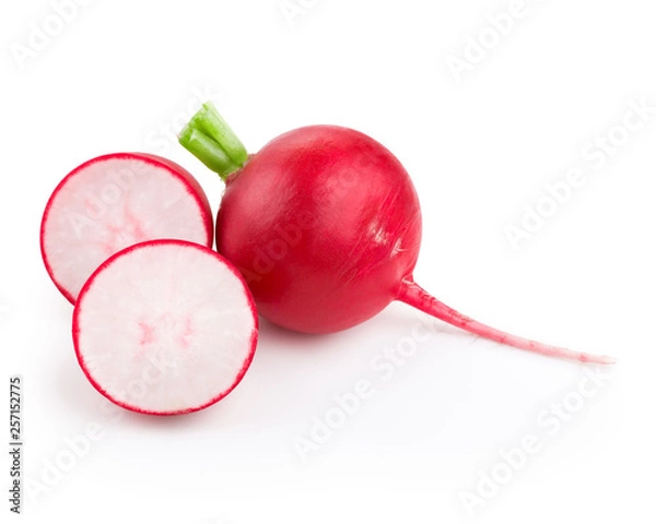 Obraz Fresh radish with halves