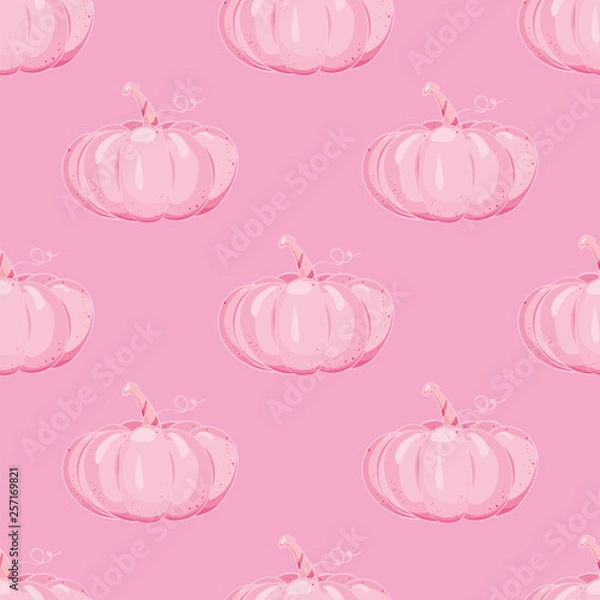 Obraz seamless pattern with pumpkins