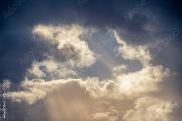 Obraz blue sky with clouds