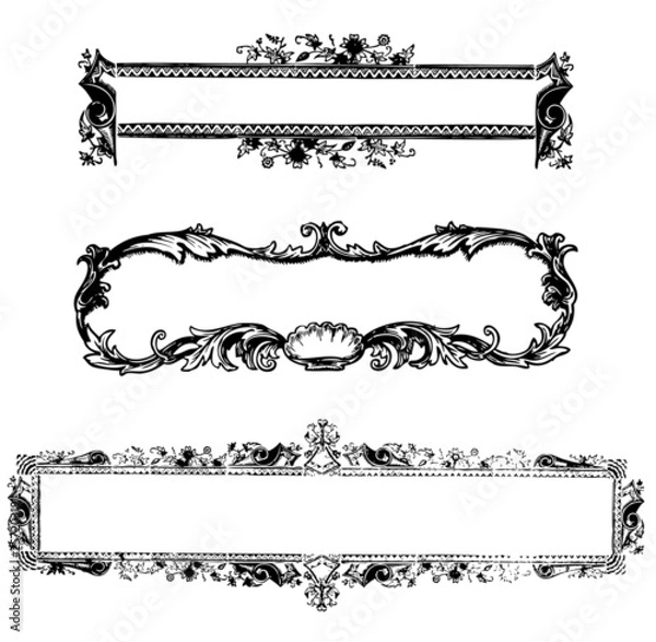 Obraz ornate banner
