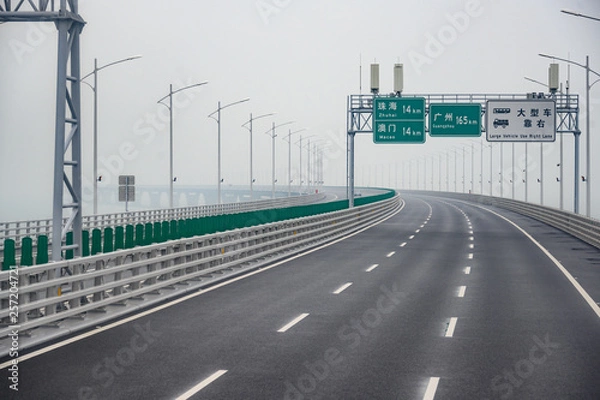 Fototapeta Hong Kong–Zhuhai–Macau Bridge