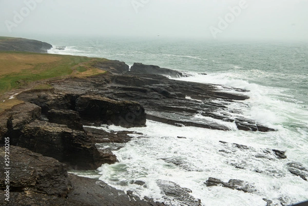 Obraz Rough sea beating the coast