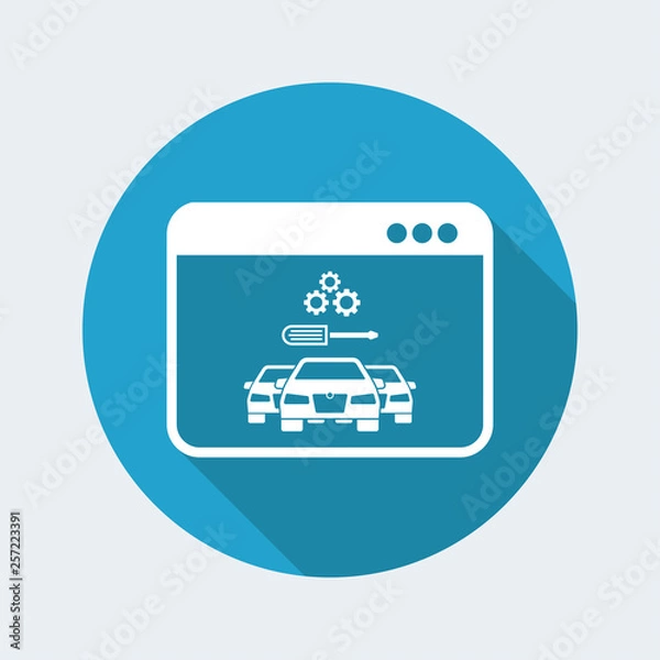 Fototapeta Software for car engine check