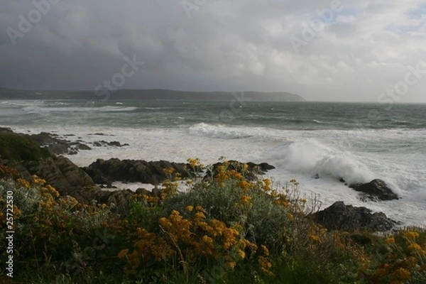 Obraz wzburzone morze