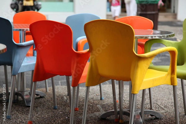 Obraz Argentred and white interior design