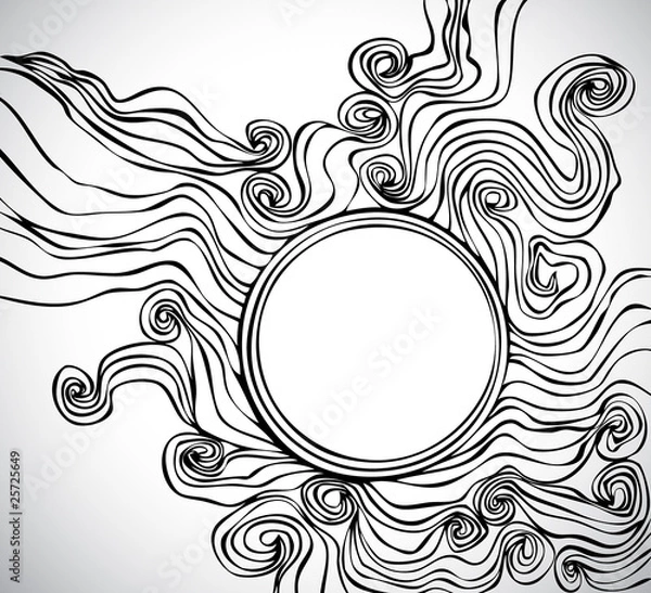 Fototapeta doodle background with space for Your text