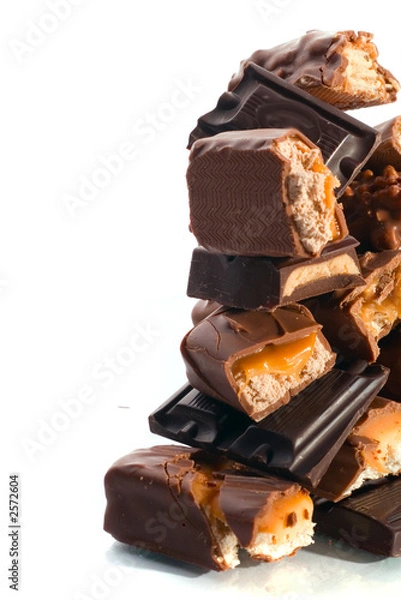 Obraz a mountain of chocolate bars