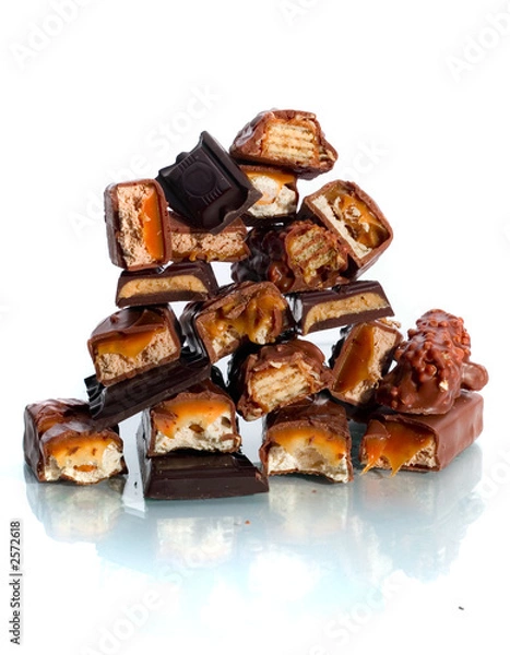 Obraz a mountain of chocolate bars