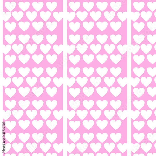 Fototapeta Vector background with hearts.