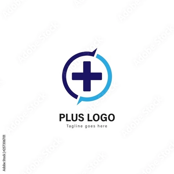 Obraz Medic logo template design. Medic logo with modern frame vector design