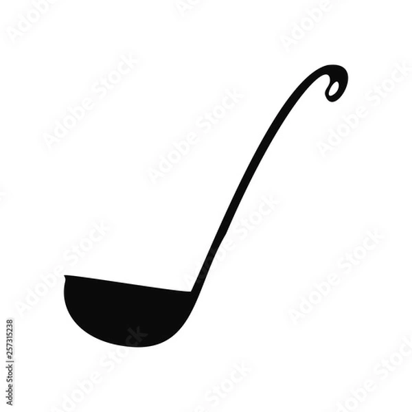 Obraz Kitchen ladle icon