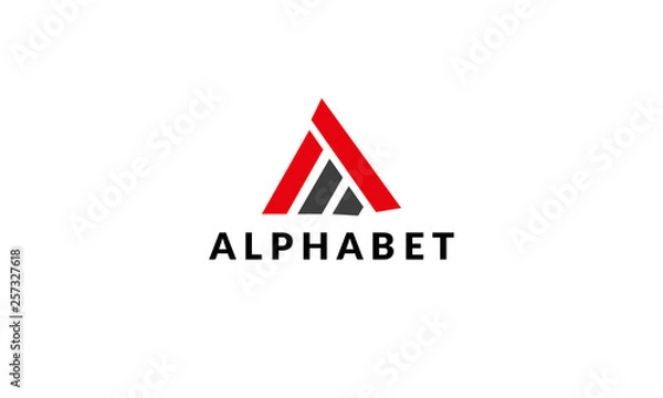 Obraz A letter logo design