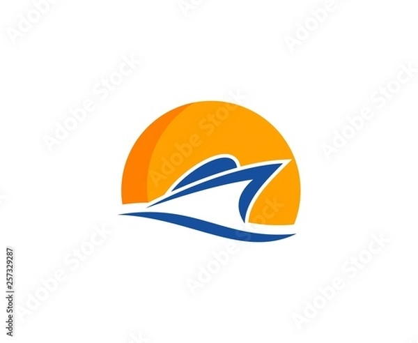 Fototapeta Ship logo