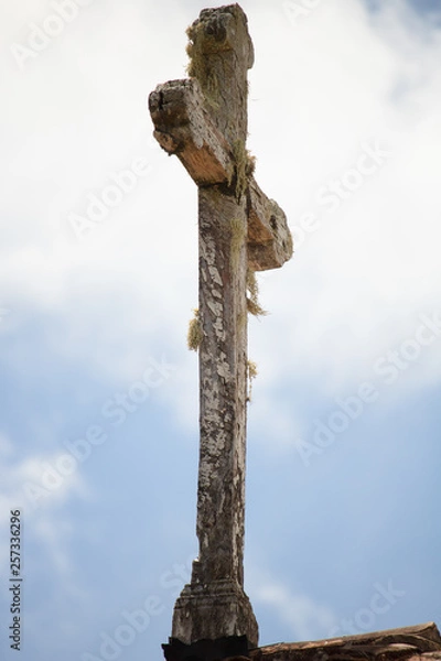 Fototapeta cross on tree