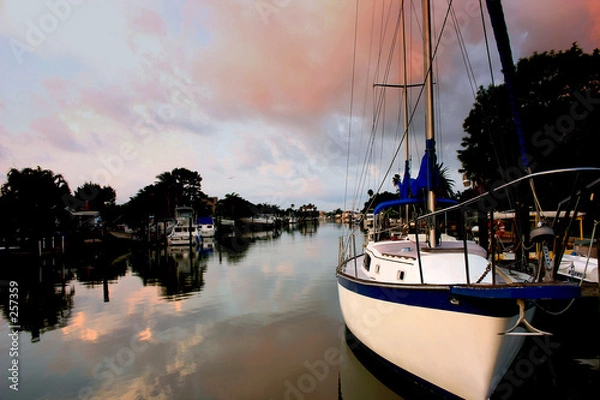Obraz sail boat morning