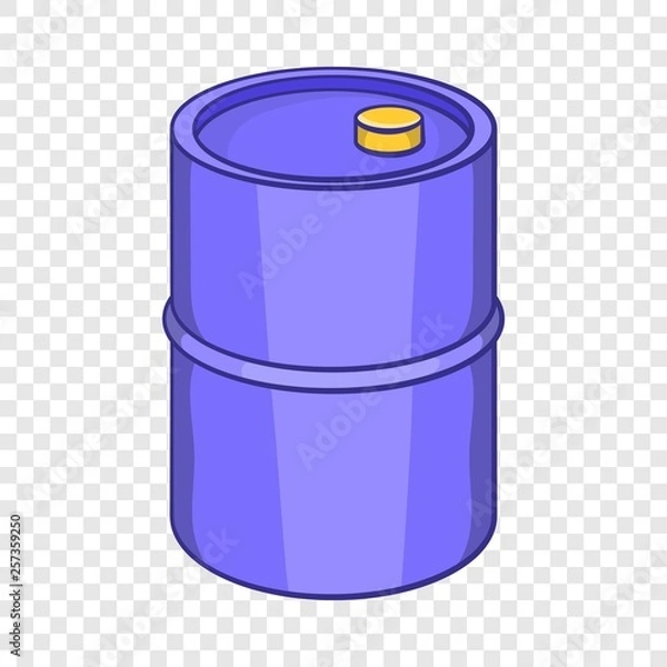 Fototapeta Barrel for gasoline icon in cartoon style isolated on background for any web design 