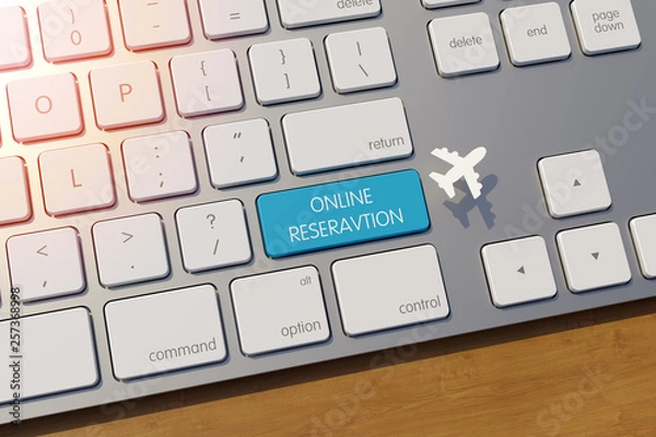 Obraz Flight tickets travel vacation booking