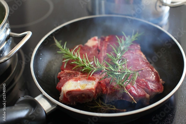 Obraz T-bone steak with rosemary