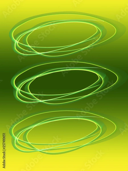 Obraz Creative flame wave hand sketch abstract bubble