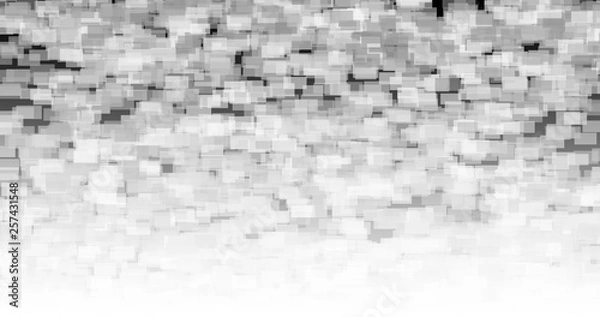 Fototapeta white gradient color rectangle bricks abstract background