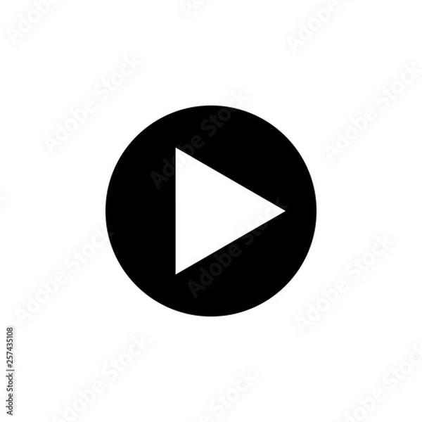 Fototapeta play Icon vector. Play button vector icon
