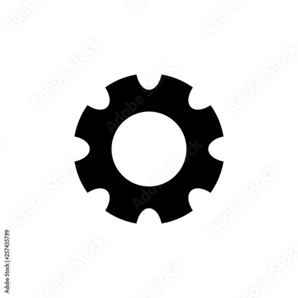 Fototapeta Setting Icon Vector. Cog Settings Icon Symbol