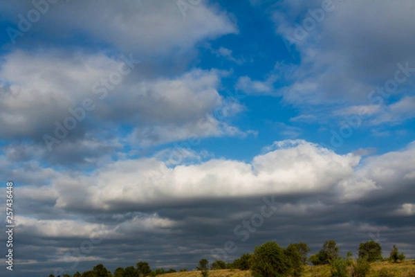 Fototapeta The sky with clouds and clouds.