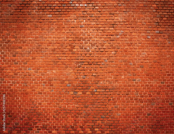 Fototapeta old red brick wall texture