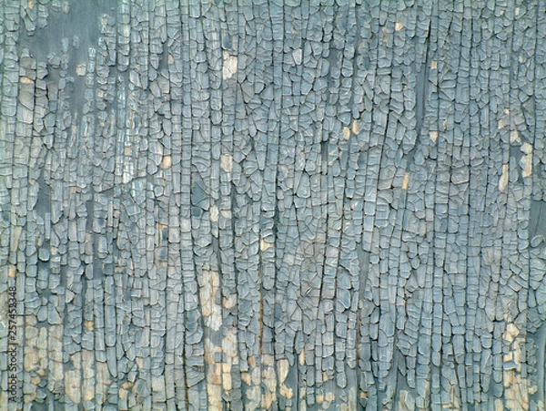 Obraz blue weathered painted wood